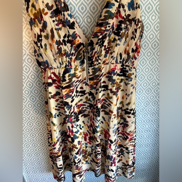 Alice + Olivia Silk Blend Mini Wrap Dress -S - Picture 6 of 8